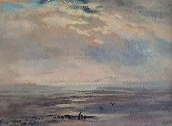 Buy Sam Bough, Scottish, Watercolour 'A View Out To Sea' C1860 • 200£