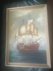 Buy Oil Painting Of A Galleon • 40£