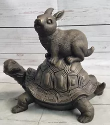 Buy Original Lets Race By Milo Rabbit Turtle Eastern Bunny Garden Gift Bronze Statue • 164.90£