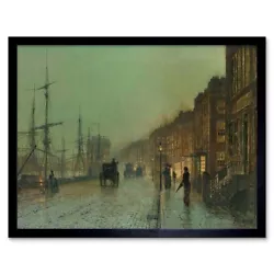 Buy John Atkinson Grimshaw Glasgow Docks 1881 Old Master Painting Framed Art Print • 11.99£