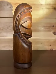 Buy Polynesian Vanuatu Diminutive Tam-Tam Slit-gong Drum Hand Carved Wooden Figure • 80£