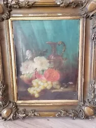 Buy Old Oil Painting * ON CANVAS * SIGNED * Year Circa 1880 To 1900 * STILL LIFE • 47.11£