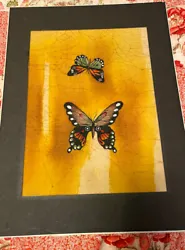 Buy P. Chan Butterfly Painting On Fabric Original Art Signed • 57.23£