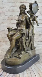 Buy Extra Large Nude Erotic Woman With Baby Angel Lost Wax Method Bronze Statue • 631.37£