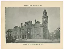 Buy Leamington Spa Town Hall Antique Print Picture Victorian 1900 BPF#1002 • 2.99£