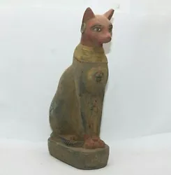 Buy RARE ANCIENT EGYPTIAN ANTIQUE For Bastet Cat Bast Statue Stone (BS-AU) • 140.86£