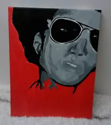 Buy ORIGINAL Lenny Kravitz Canvas Rock Art 46x35cm Acrylic P • 14.99£