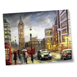 Buy 8x10  Prints(No Frames) - London England Oil Painting Style  #21805 • 4.99£