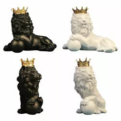 Buy Nordic Resin Lion Statue Creative Wild Animal Figurine Sculpture Ornaments • 35.99£
