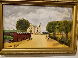 Buy Alfred Sisley Inn At East Molesey With Hampton Court Bridge Oil Painting Reprodu • 159£