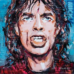 Buy Mick Jagger Pop Art Acrylic Painting: Iconic Rolling Stones Gift For Rock Music • 3,900£