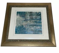 Buy Vintage Framed Print The Bridge Over A Pond Of Water Lilies - Claude Monet • 34.99£