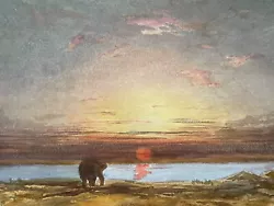 Buy Antique Watercolour Painting - Sunset Landscape, George Chance, C.1880 • 10£