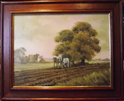 Buy Oil On Canvas Rural Scene Signed Robert Ixer • 89.99£
