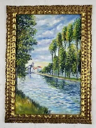 Buy Alfred Sisley (Handmade) Oil On Canvas Painting Signed And Stamped Framed • 791.58£
