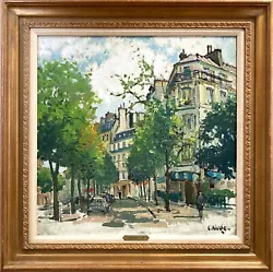 Buy  Parisian Street Scene  French Post-Impressionist Plein Air Painting On Canvas • 11,812.42£