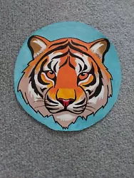 Buy Hand Painted Leather  Patch A2 B3 B10 Jacket Biker Tiger • 50£