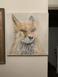 Buy Sly Fox ORIGINAL OIL  On Box CANVAS Wildllife Art By David Tarrant • 560£