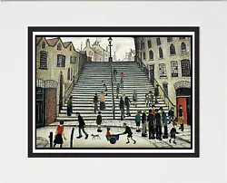 Buy L S Lowry,   Steps At Wick  Picture Print And Mount • 14.50£