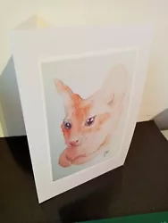 Buy Kitten, Cat, Birthday Greetings Card From Original Painting Signed • 2.60£