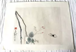 Buy Two Graphic Works Two Sheets Original Japanese/China Woodblock - Fine Art • 76.23£