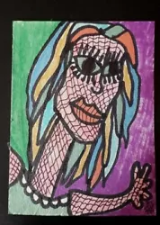 Buy Aceo Original, Fantasy Art Brut Abstract Card Bipolar Outside 2.5X3.5 INCH  • 1.99£