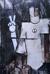 Buy  Original Upcycled Art 'Peace Man' By Joyce & Vicky • 5£