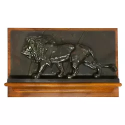 Buy  Lion Of The Zodiac  French Bronze Bas-Relief Sculpture By Antoine-Louis Barye • 8,701.82£