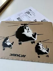 Buy Rare Art Dismaland Spray Cardboard Painting WSM Banksy + Tickets • 30£