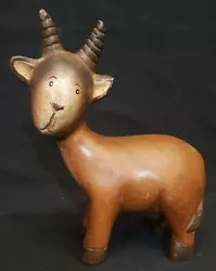 Buy Carved Folk Art Billy Goat / Goat • 66.30£