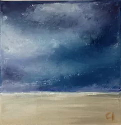 Buy Oil Painting Seascape 6 X 6ins Box Canvas Dorset Artist Christine Ingram • 25£