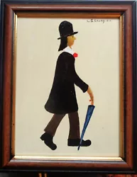 Buy Original Painting After L.s. Lowry  Gentleman With An Umbrella  • 18£
