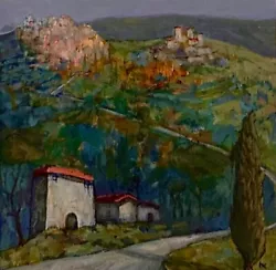 Buy TUSCAN ROADTRIP Original Mini Painting Beth Capogrossi ITALY ITALIAN TUSCANY • 23.15£