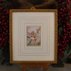 Buy Vintage The Wild Cherry Blossom Fairy By Cecily M Barker Mat & Mounted On Frame • 32.04£