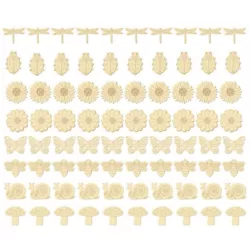 Buy 80 Pieces Butterfly Wood Slices Flower Wood Blank Wooden Paint Crafts Y8C51652 • 14.26£