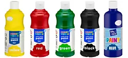 Buy Hobby World Ready To Mix Acrylic Paints With New Improved Quality - 500ml • 18.95£