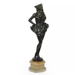Buy Art Deco Bronze Sculpture Of Dancing Girl By Josef Lorenzl (Austrian, 1892-1950) • 4,309.90£