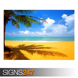 Buy TREE BEACH SIDE (3272) Beach Poster - Picture Poster Print Art A0 A1 A2 A3 A4 • 1.10£