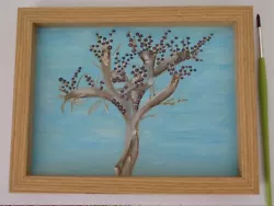 Buy Framed Abstract Art Tree  Painting  Original - New - ( 8 X6  Plus Frame ) • 17.99£