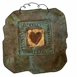 Buy Paper And Stone Bronze Sculpture By Jeanne Dana Wall Art Signed 2016 Heart • 31.41£