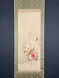 Buy Nw5889 Hanging Scroll  Peonies In The Snow  By Watanabe Seitei (Meiji-Taisho) • 319.44£