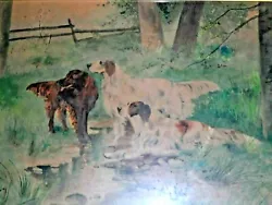 Buy B. Howell Gay Signed Original Watercolor Painting Of Dogs • 1,302.44£