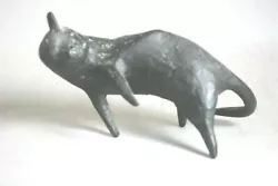 Buy One Of Two Rare Dimitri Hadzi Abstract Bronze Cat Sculpture • 1,511.99£