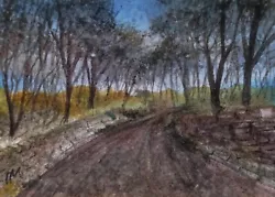 Buy ACEO Original Painting Landscape Path Road Wall Woods Watercolour • 5.50£