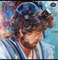 Buy Bob Dylan Tefillin’ Original Oil Painting On Canvas. • 2,999.99£