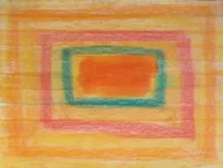 Buy Sun-Kissed Radiance: A Watercolor Crayon Dry Wet / Framed / Signed En Verso • 103.36£