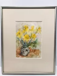 Buy Vintage Watercolor & Pencil Paining “ Daffodils “ By Penny Kronengold 8”-6” Sign • 62.02£