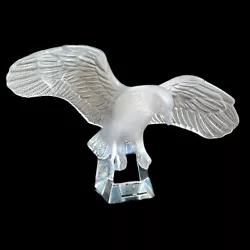 Buy Lalique Aigle Ailes Deployees Eagle Spread Wings Crystal Sculpture Read • 302.40£
