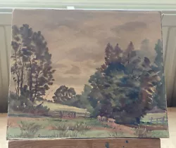 Buy Water Colour Painting, County-side Scene 1900’s Signed • 12£