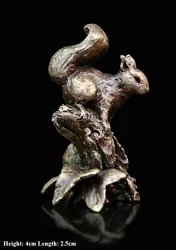 Buy Red Squirrel Solid Bronze Foundry Cast Detailed Sculpture Butler & Peach [2054] • 45£